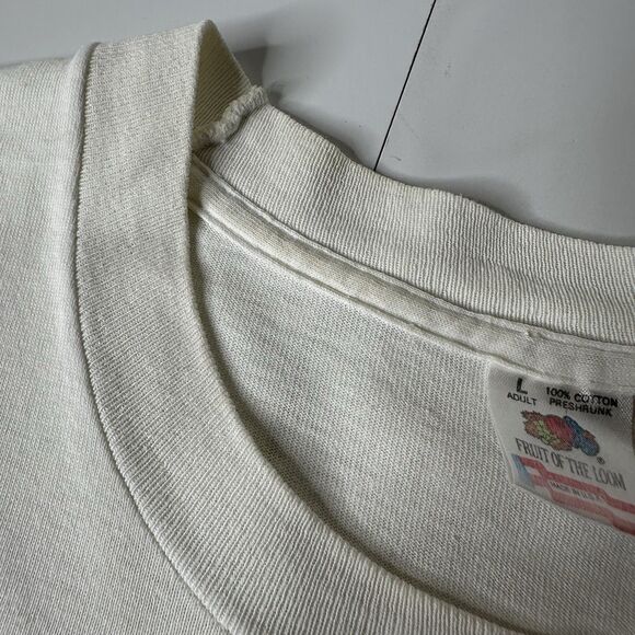 Every Knee Shall Bow Phil 2:10 Jesus Graphic T Shirt Sz L Single Stitch Vtg 90s - Picture 12 of 16